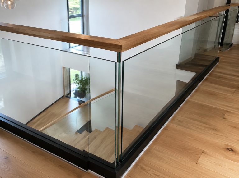 澄江双层夹胶玻璃楼梯扶手